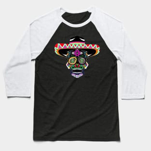 the catrina mariachi in mexican pattern ecopop Baseball T-Shirt